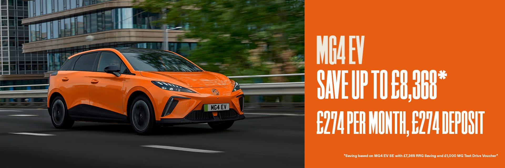 SAVE £7,500* ON MG4 EV