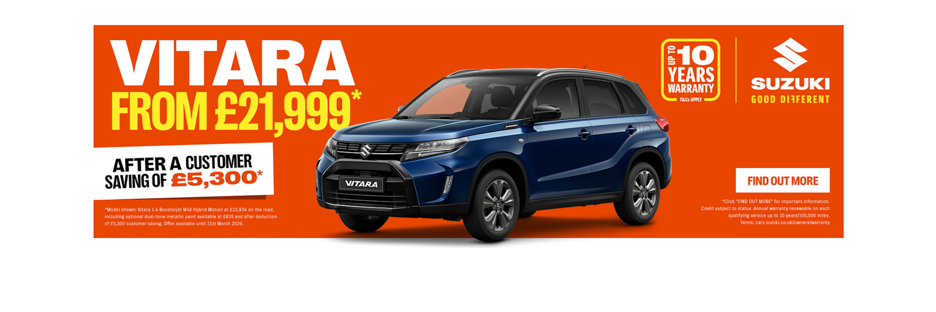 Suzuki Vitara New Car Offer