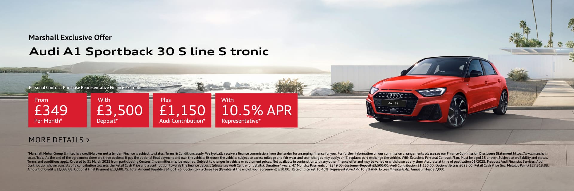 Audi A1 Sportback S Line Personal Contract Purchase Offer