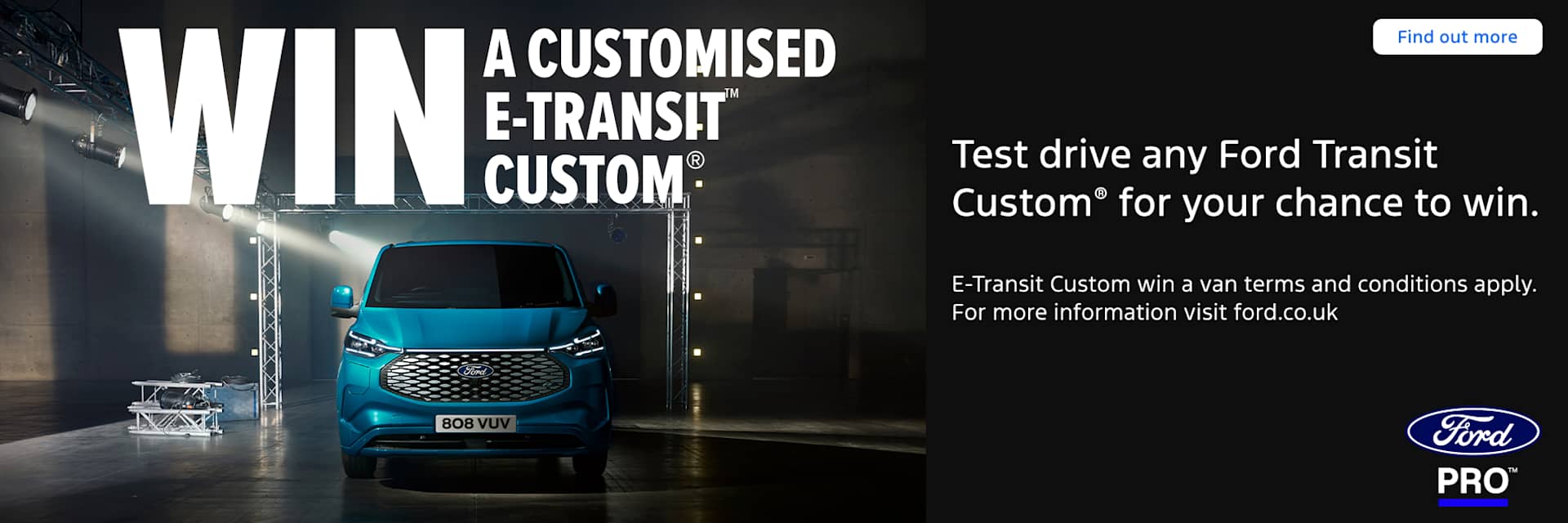 Win an E-Transit Custom