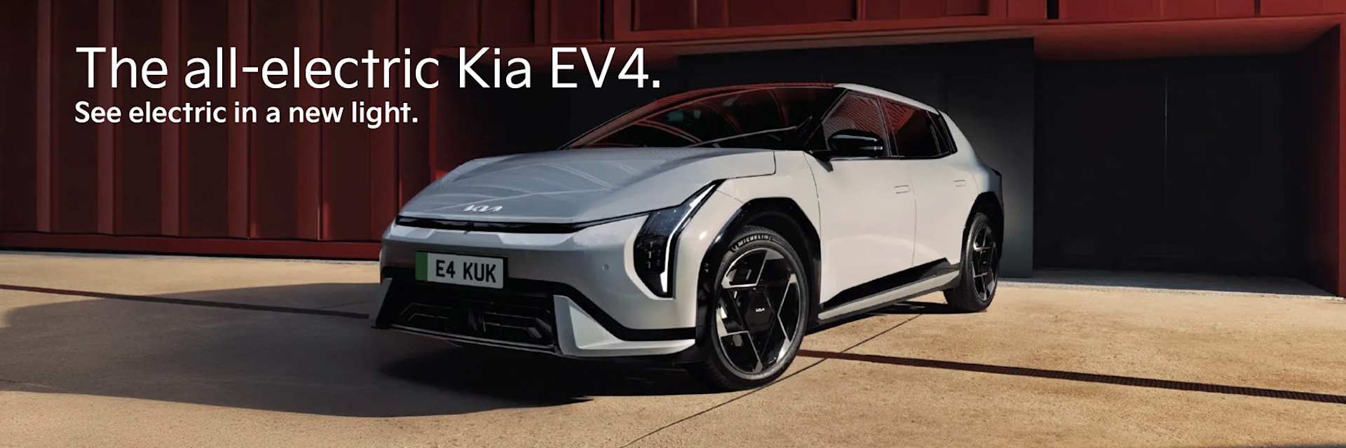 The all-electric Kia EV4. See electric in a new light.