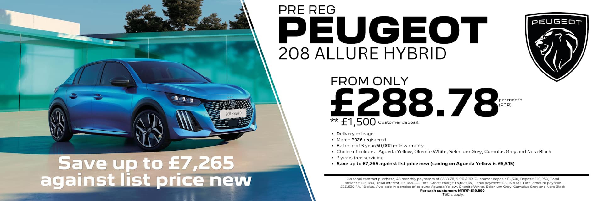 Pre Registration Car Offers