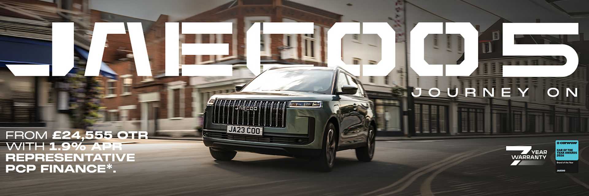 JAECOO 5 on 1.9% APR Representative Finance