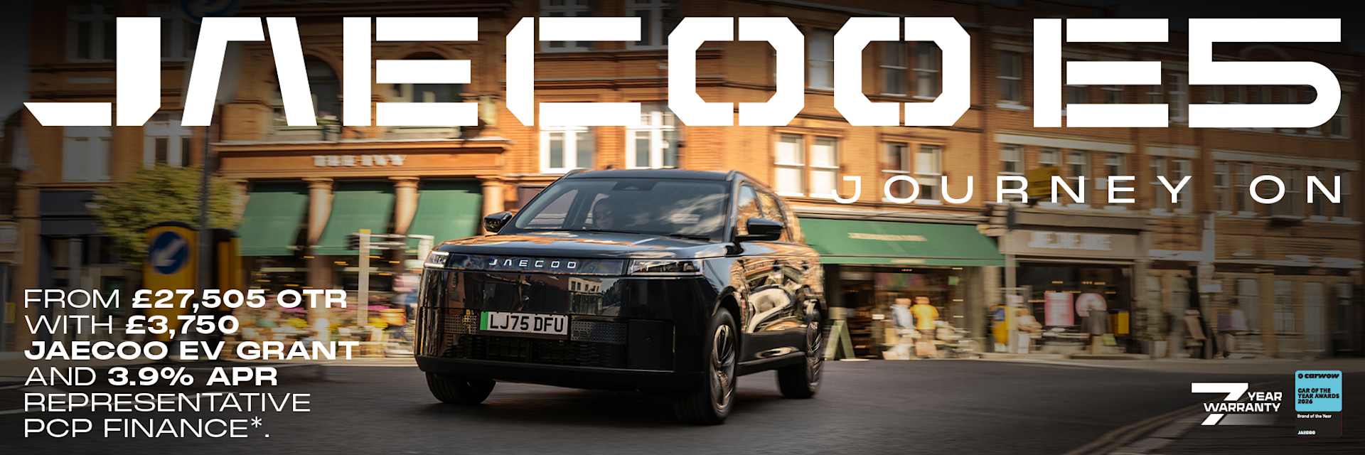 JAECOO E5 EV from £27,505