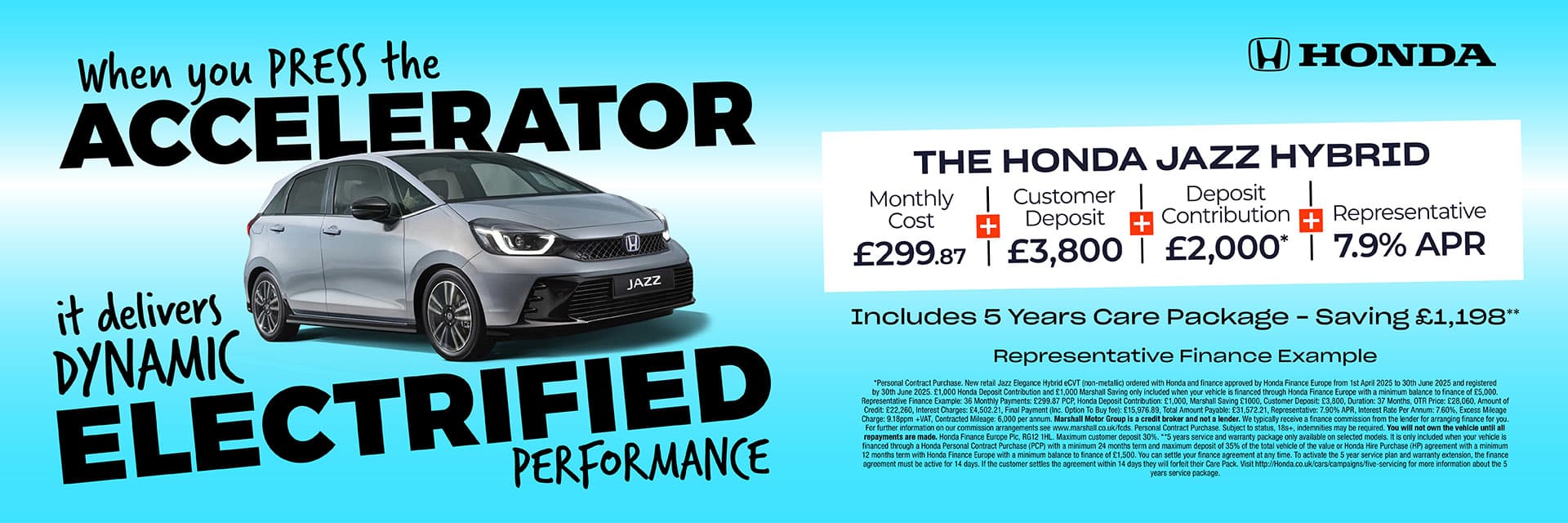 HONDA JAZZ PERSONAL CONTRACT PURCHASE OFFER