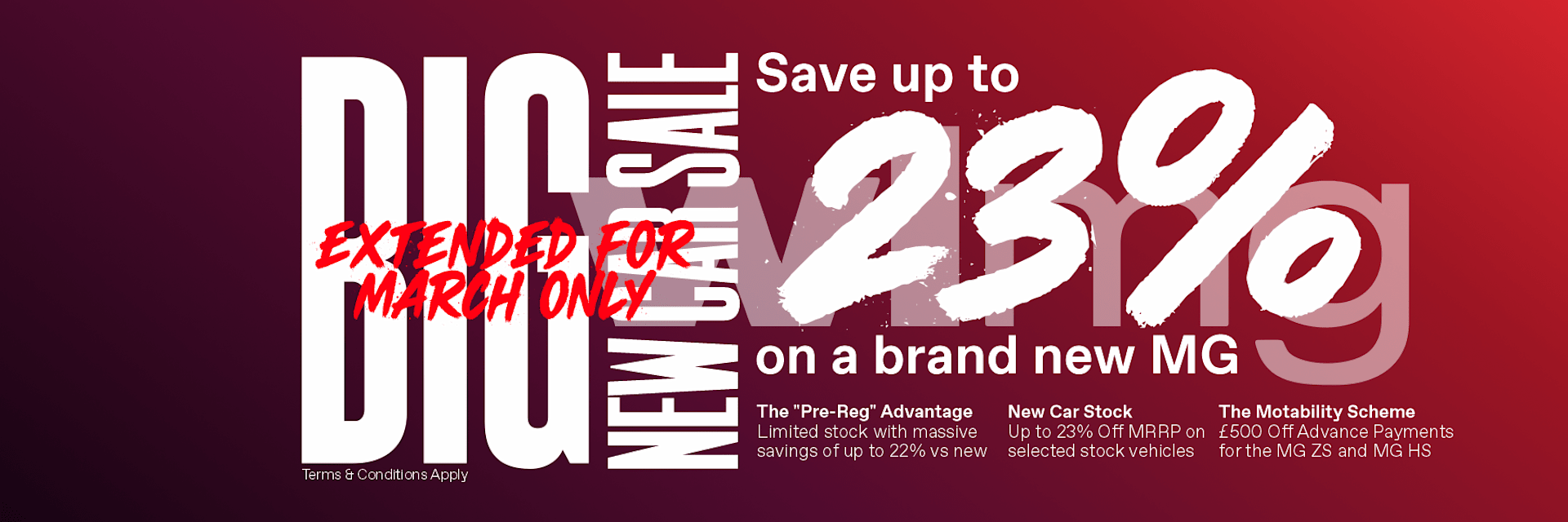 The BIG New Car Sale