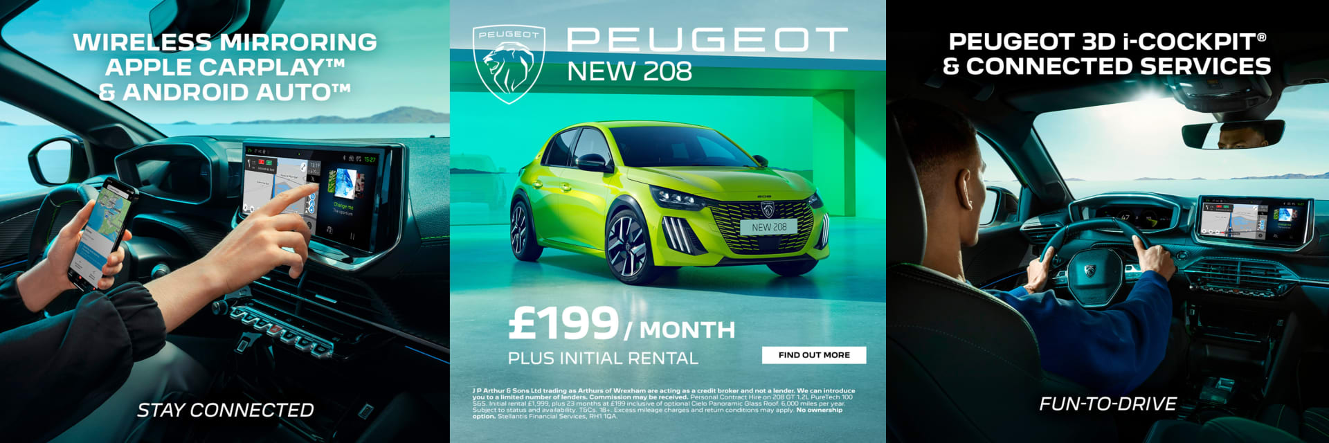 NEW 208 FROM ONLY £199*
