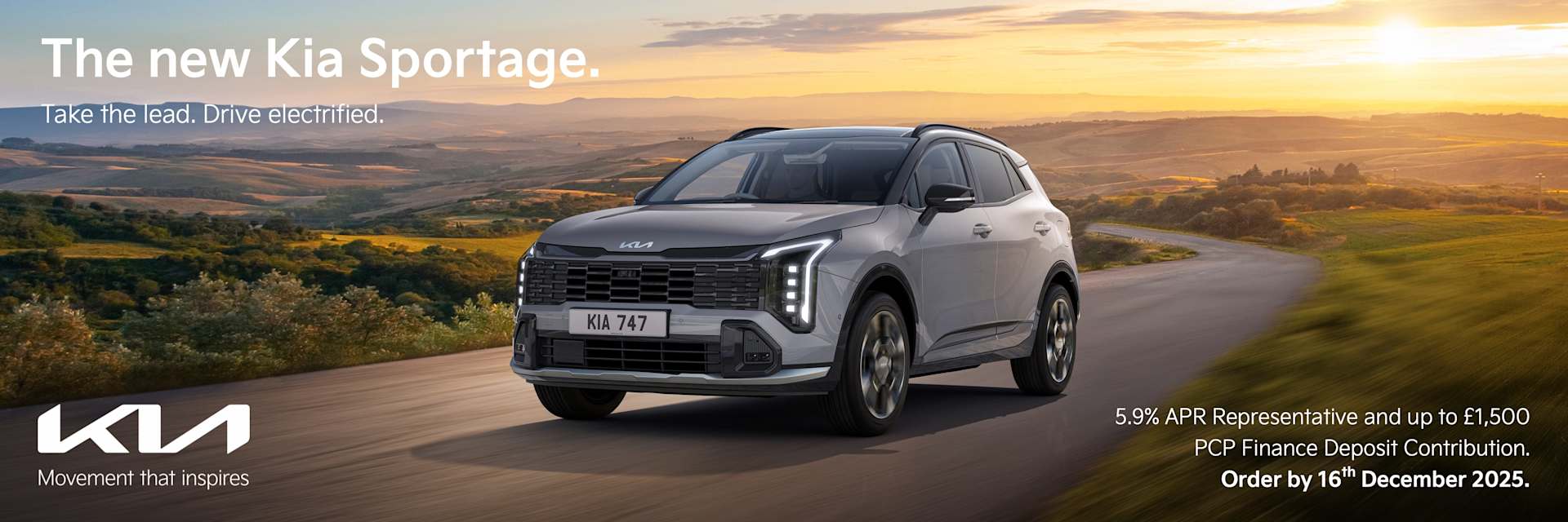 Kia Sportage Available now - £1,500 deposit contribution & 5.9% APR