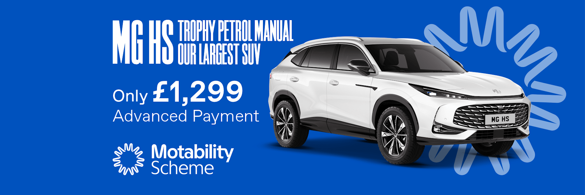 MG HS Hybrid+ Trophy Motability