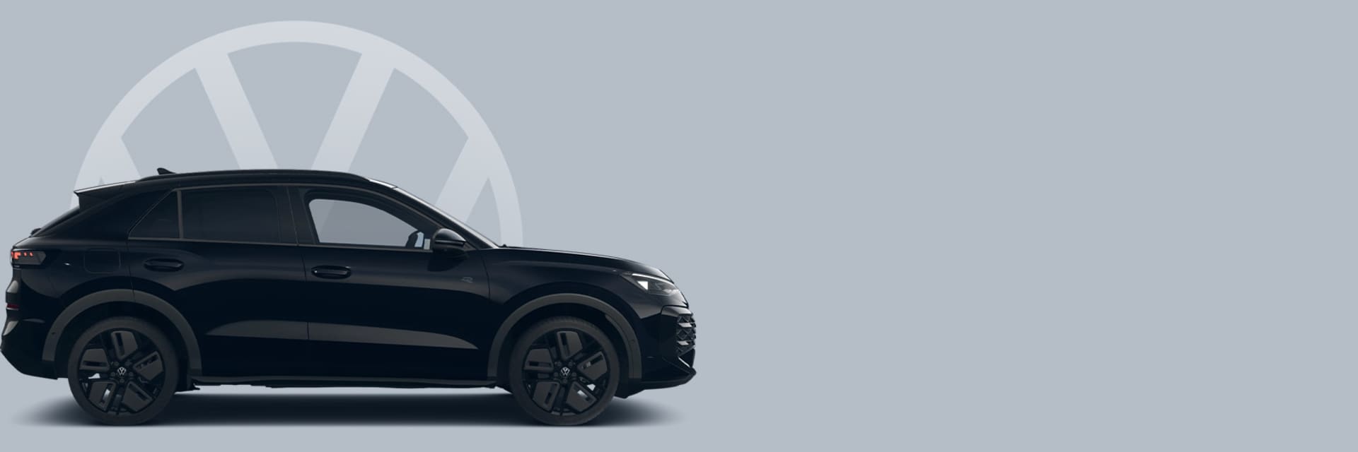 grey banner with black Volkswagen t-roc 