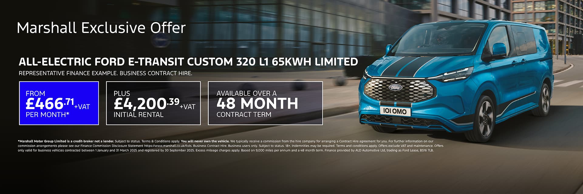 FORD E-CUSTOM FORD HIRE CONTRACT OFFER