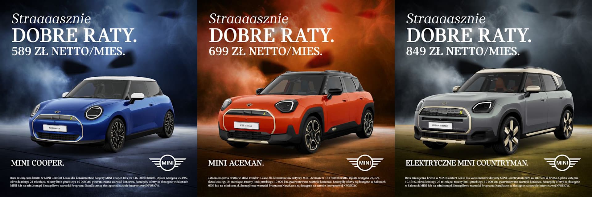 Straasznie dobre raty MINI: Cooper, Aceman, Countryman EV
