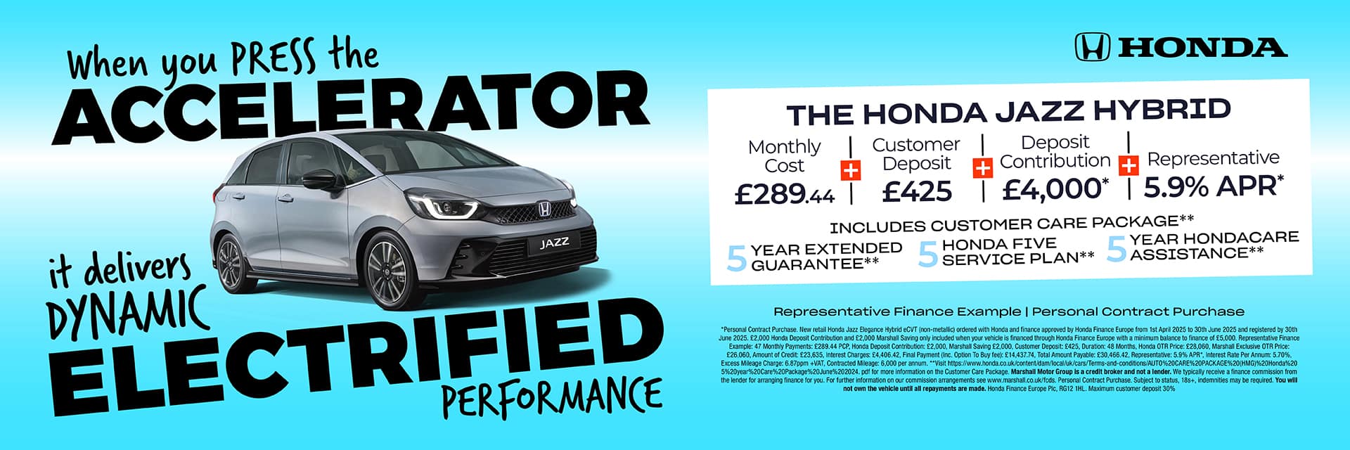 HONDA JAZZ PERSONAL CONTRACT PURCHASE OFFER