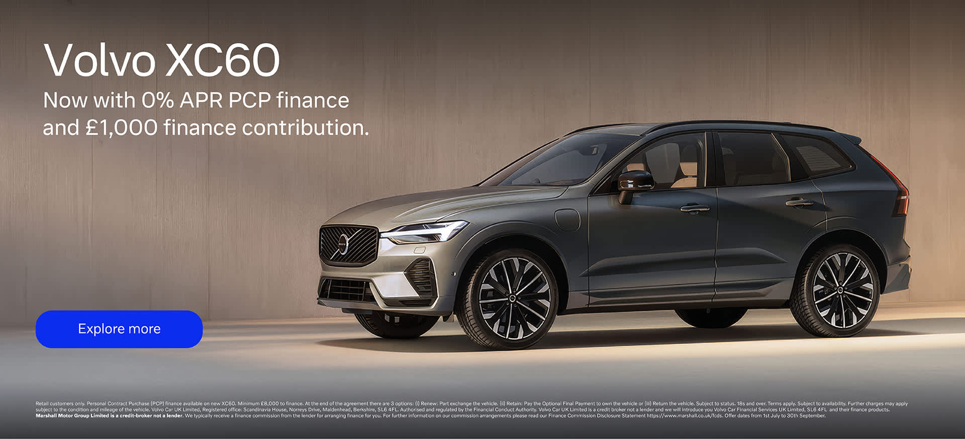 XC60 Personal Contract Purchase Offer
