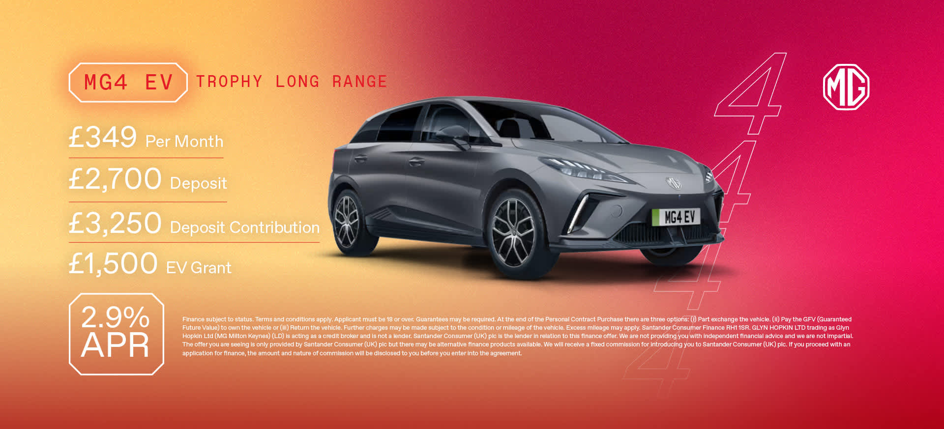 MG4 EV Gov grant offer 