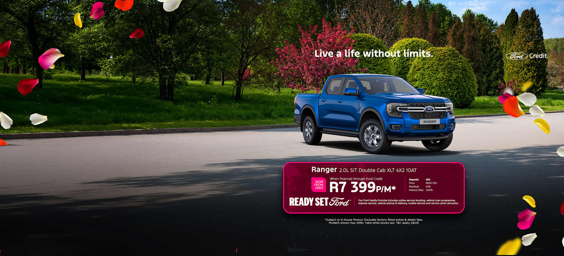 Ford Ranger 2.0L Si-T Double Cab XLT 4x2 10 AT from R7 399pm*