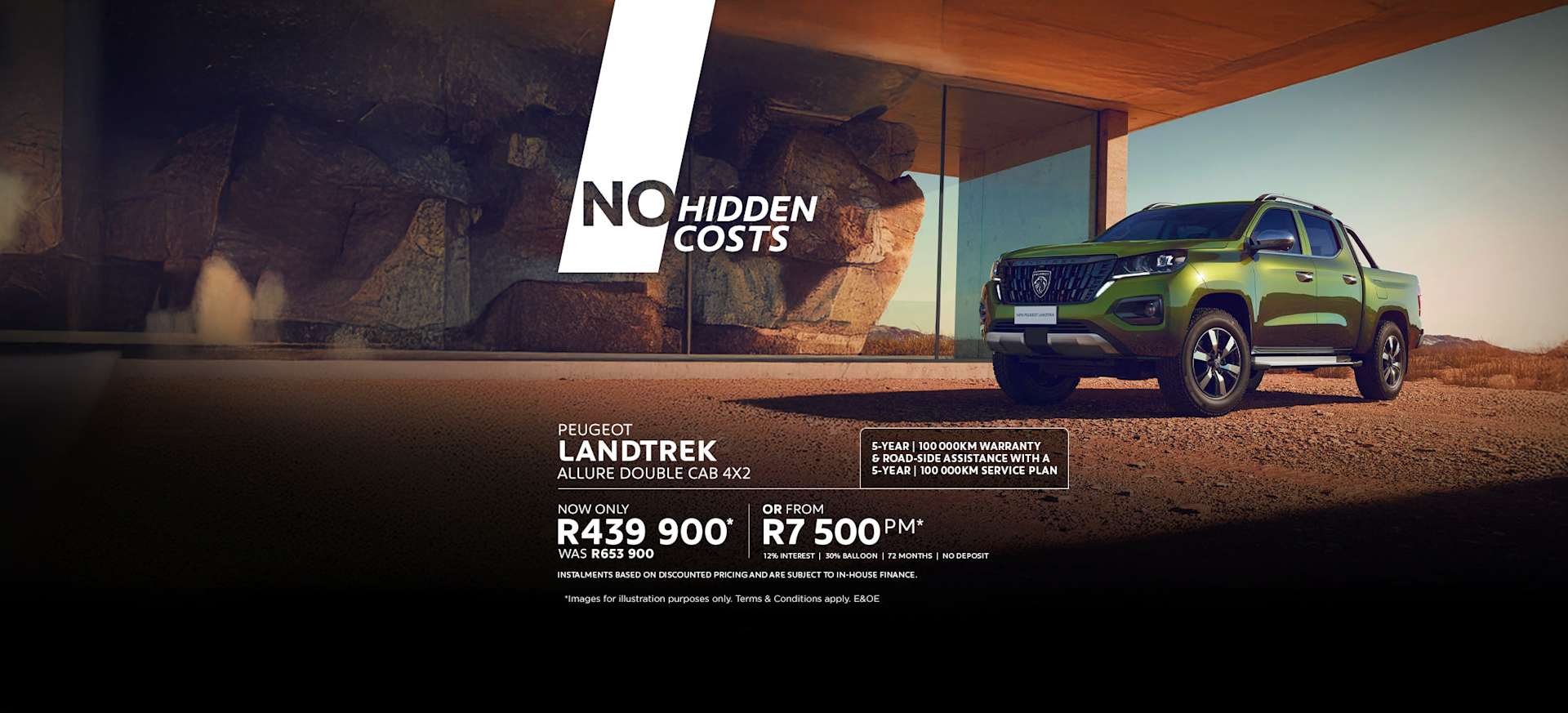 New Peugeot Landtrek Allure Double Cab 4x2 now from only R7 500pm*