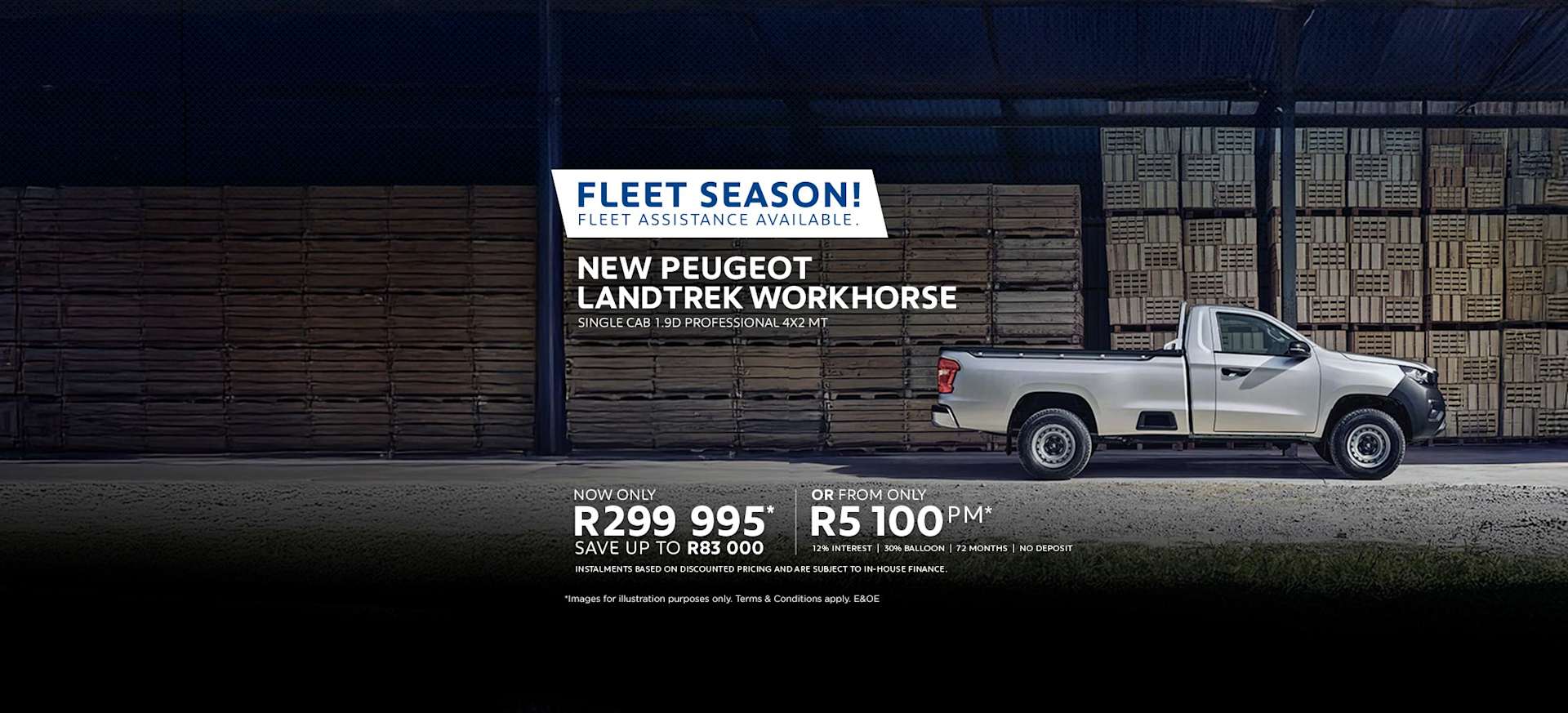 New Peugeot Landtrek Workhorse Single Cab now from only R5 100pm*
