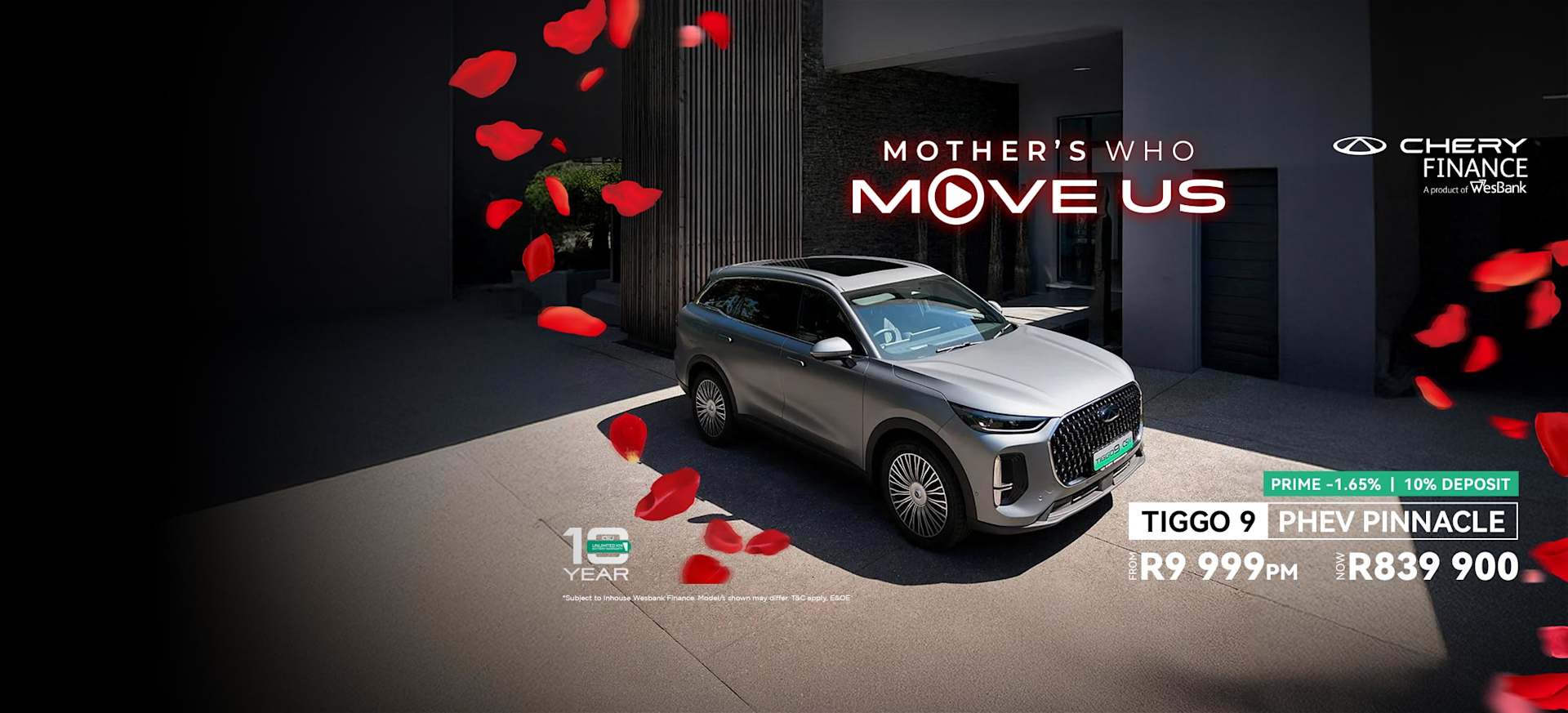 Chery Tiggo 9 PHEV Pinnacle from R9 999pm* 