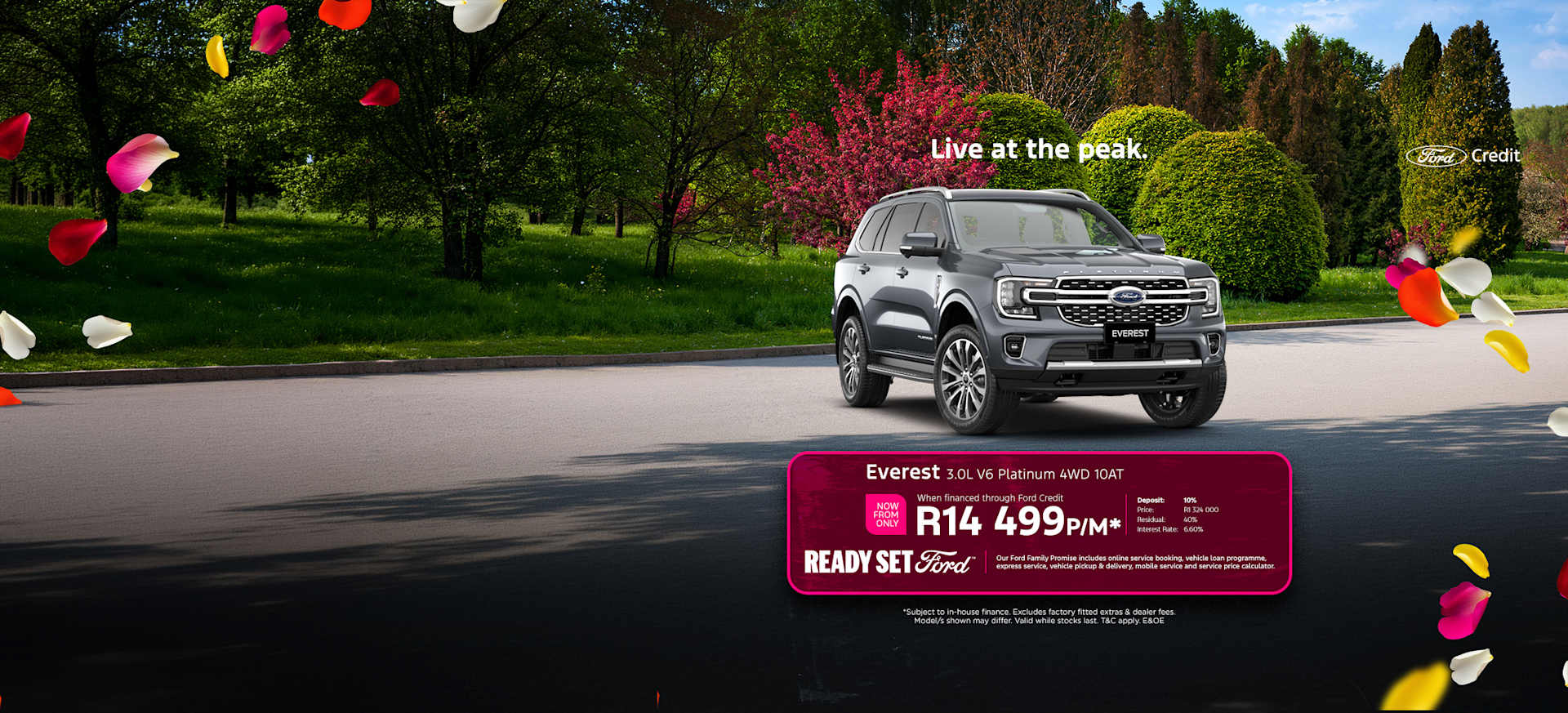 Ford Everest 3.0L V6 Platinum Special from R14 499pm*