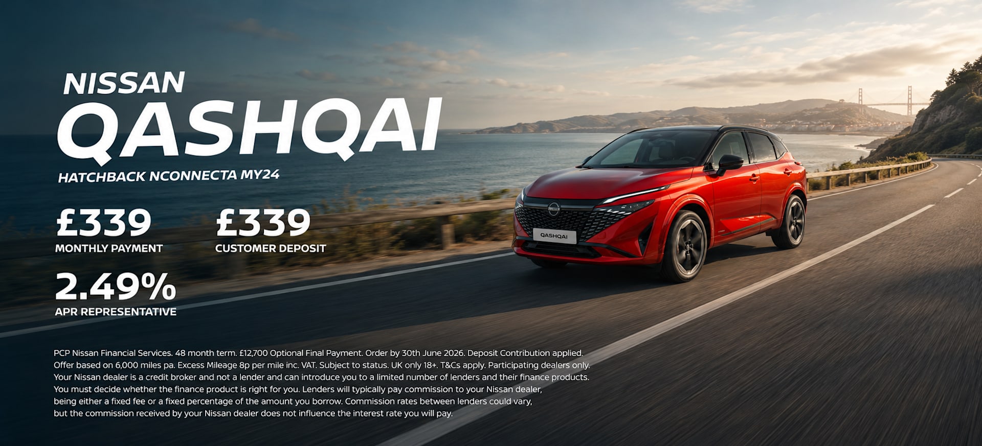 NISSAN QASHQAI HATCHBACK NCONNECTA MY24 banner