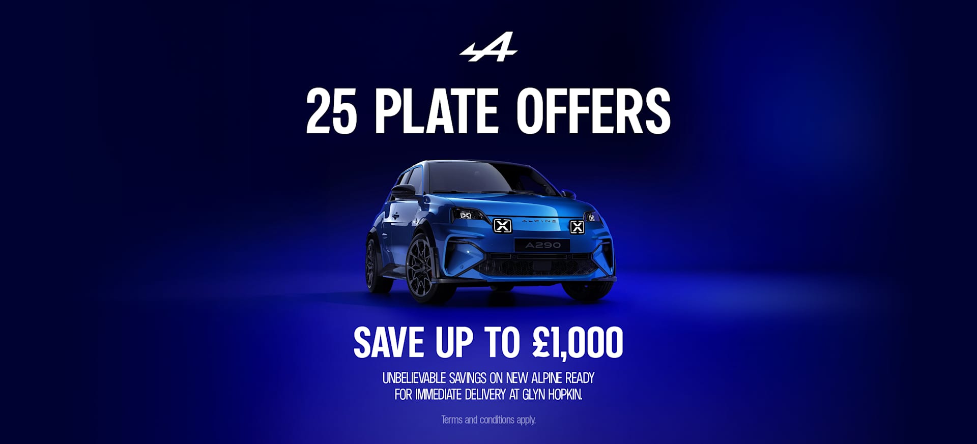Alpine New Reg 25 plate