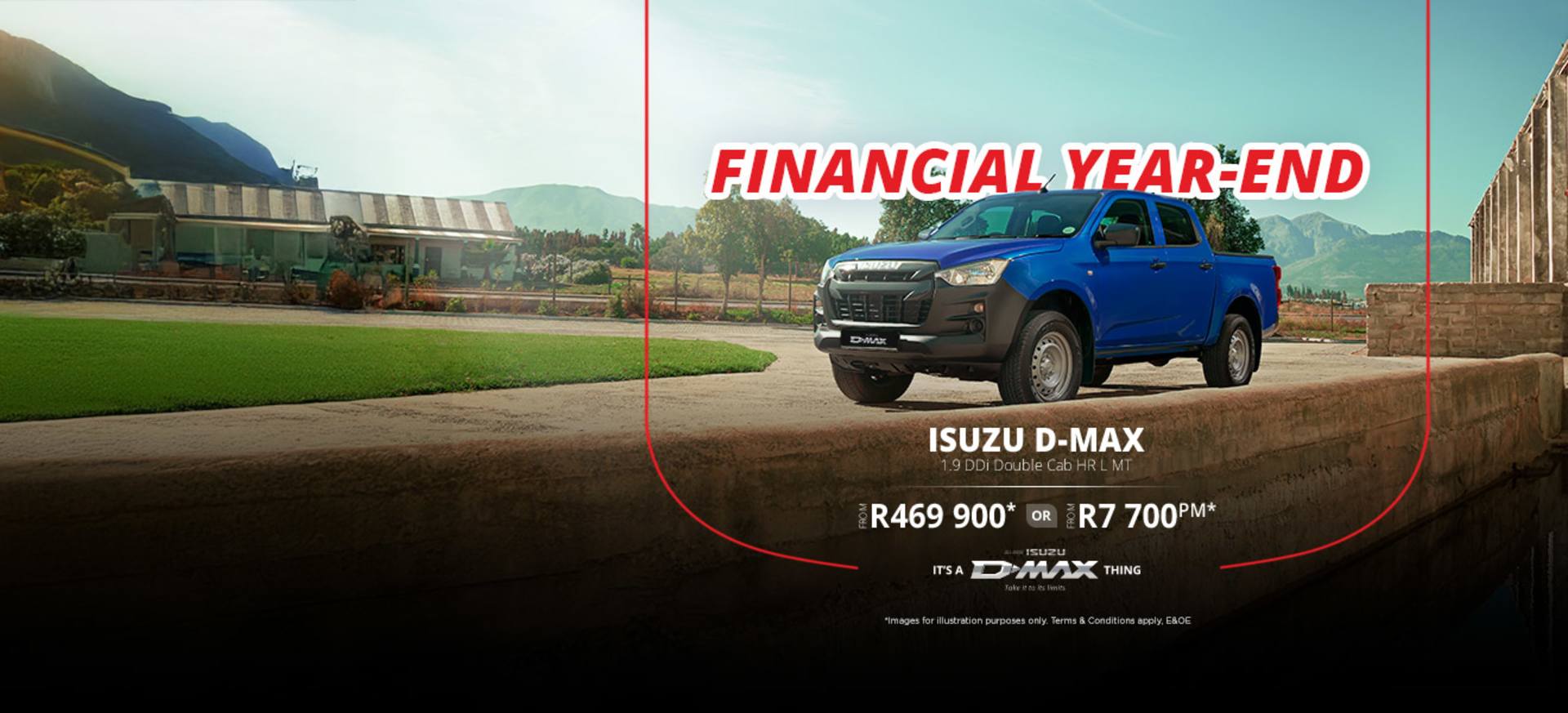 FYE ISUZU DMAX 1.9DDi D/C L from R7 700pm*
