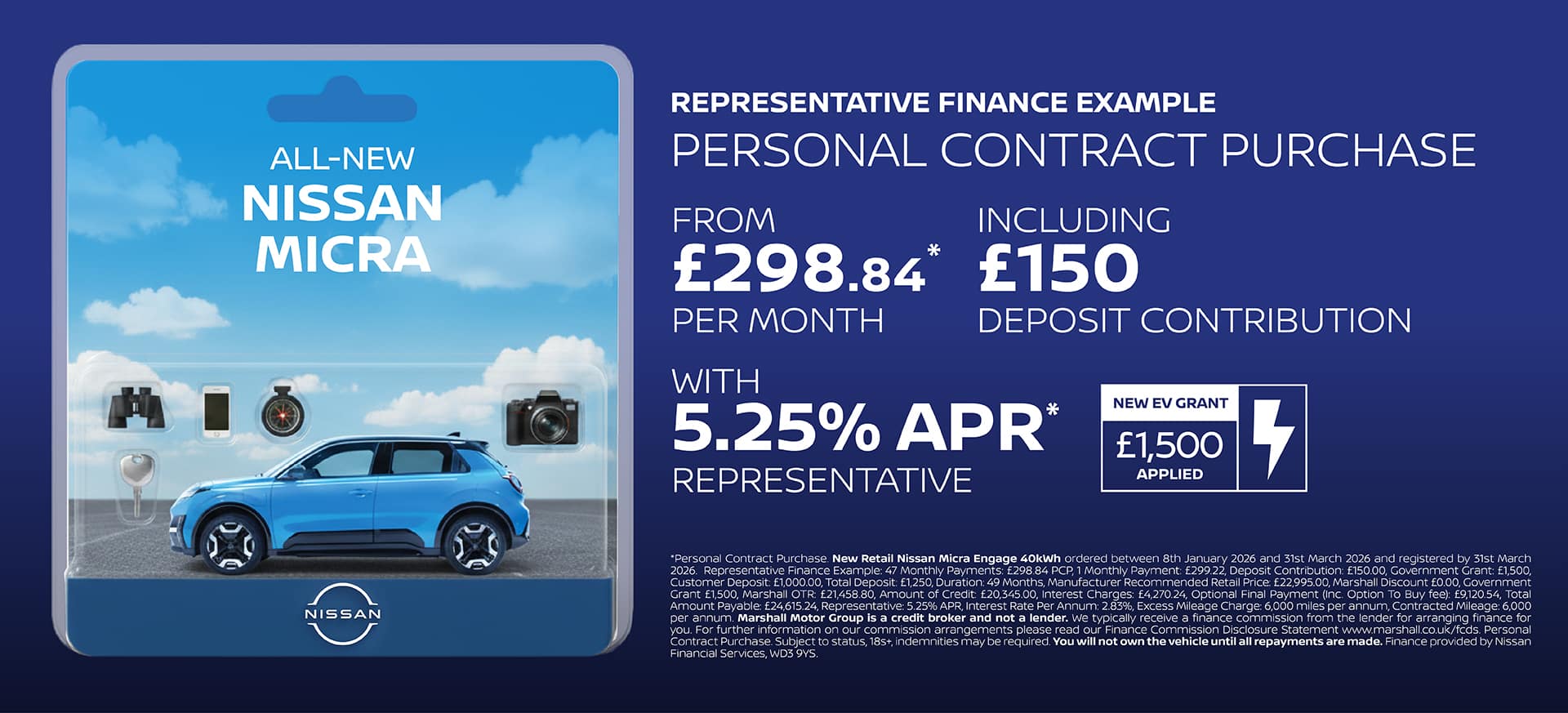 All-New Nissan MICRA Personal Contract Purchase Offer