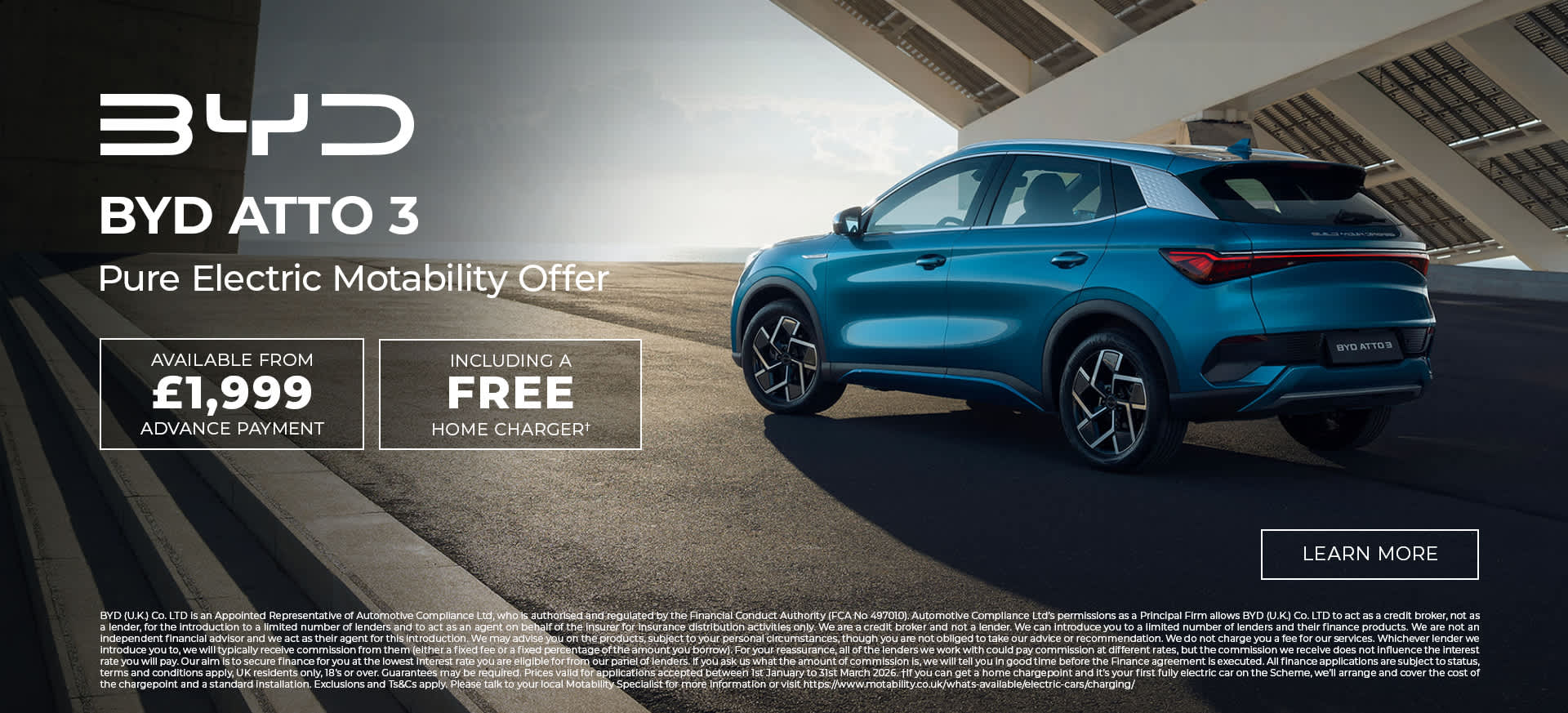 BYD Motability Scheme Offers