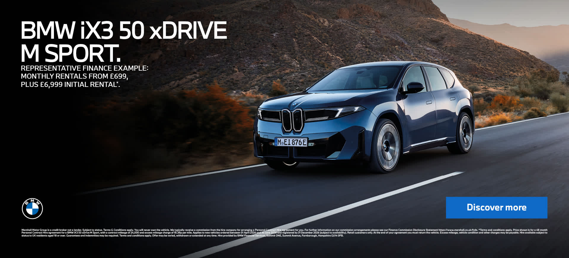 BMW iX3 50 xDrive M Sport Offer
