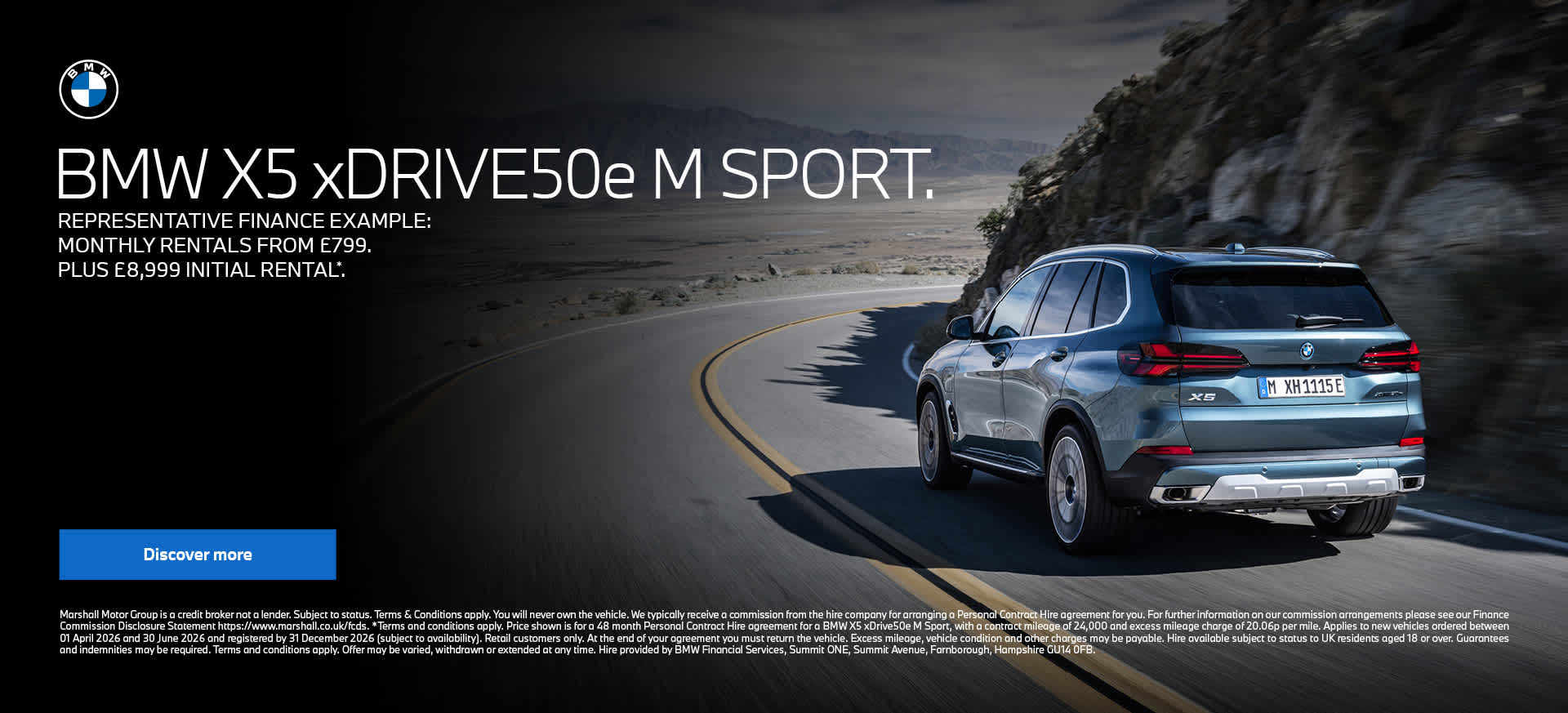 BMW X5 xDRIVE30e M SPORT OFFER