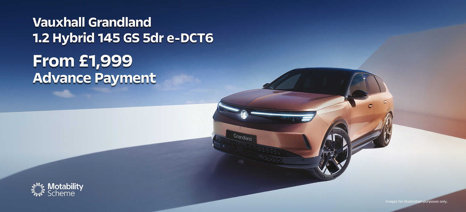 Grandland Hybrid GS Motability