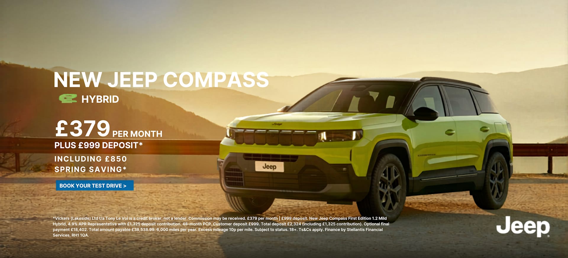 Compass e-hybrid £379 per month