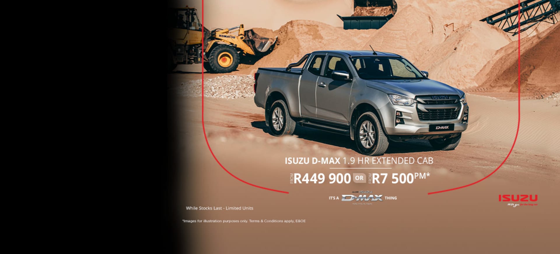 Isuzu D-MAX 1.9 HR E/CAB From R449 900*