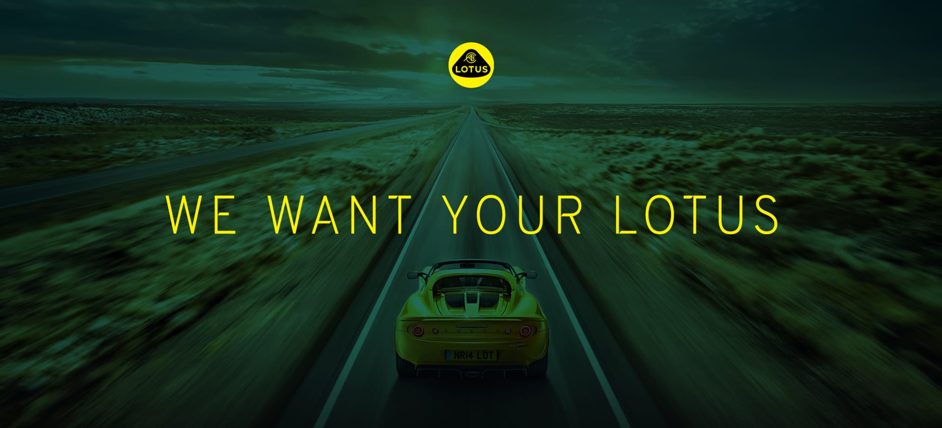 Lotus We Want Your Car 11x5