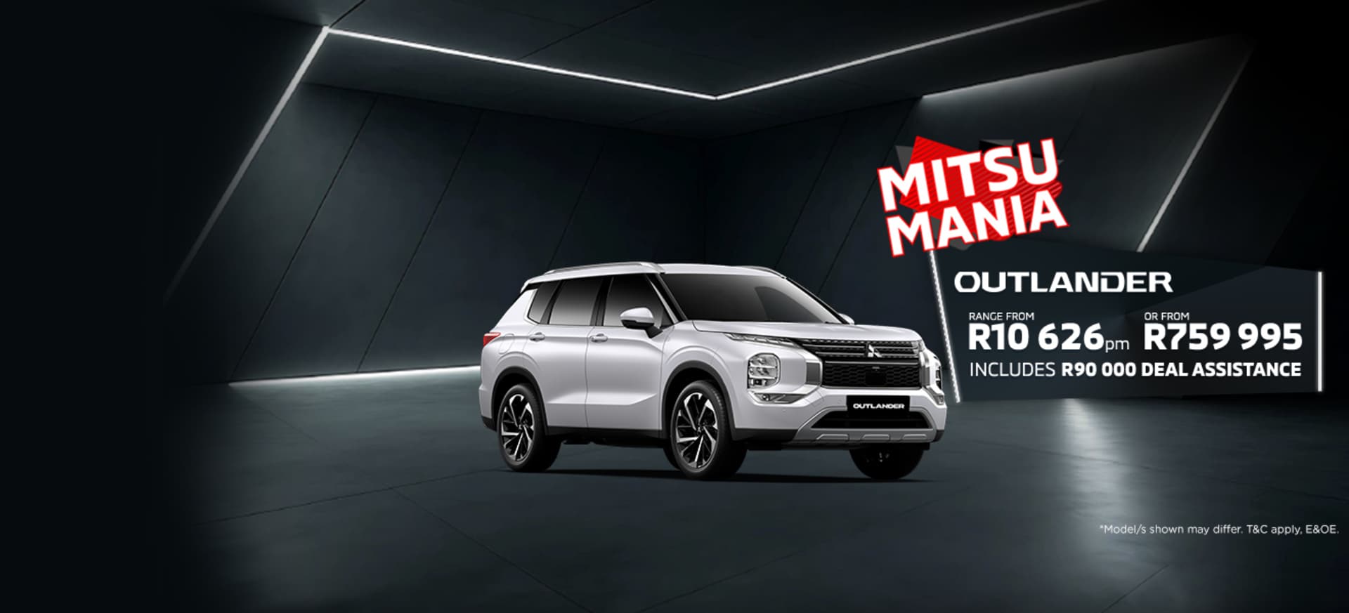 New Mitsubishi Outlander Offer from R10 626pm*