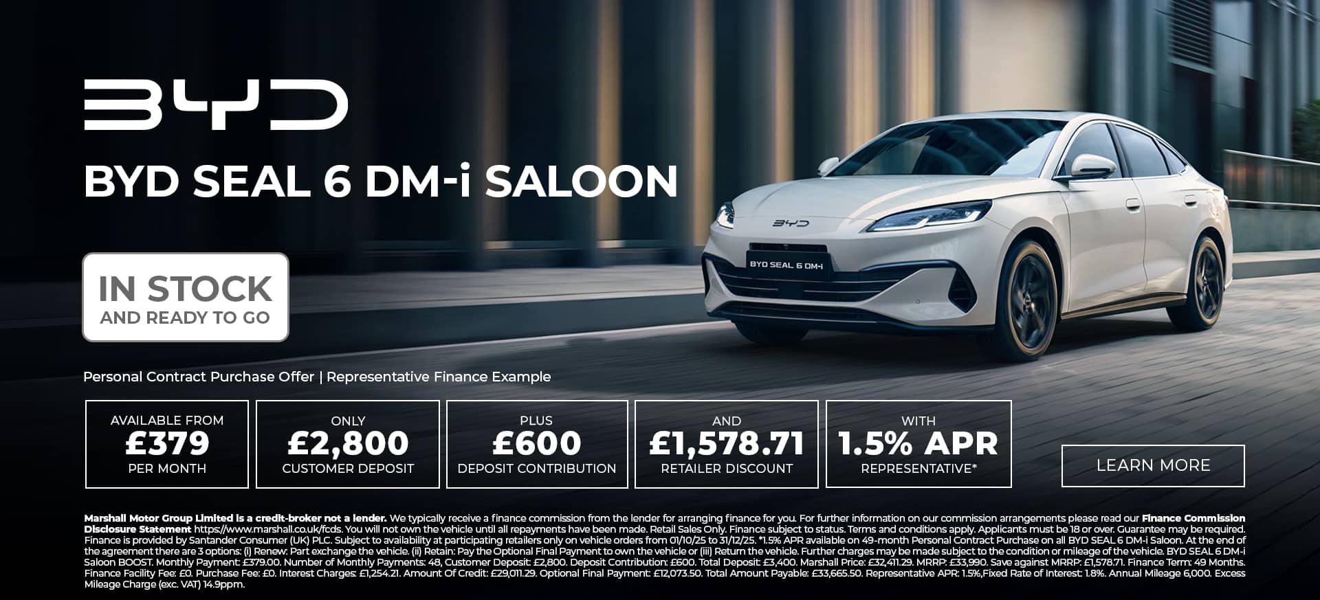 BYD SEAL 6 DM-i Saloon Offer