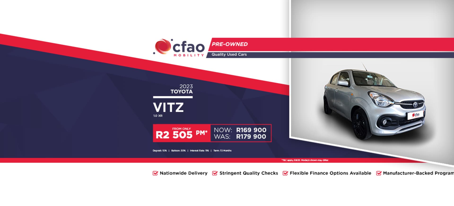 2023 Toyota Vitz 1.0 XR from R2 505pm* Used Car Special