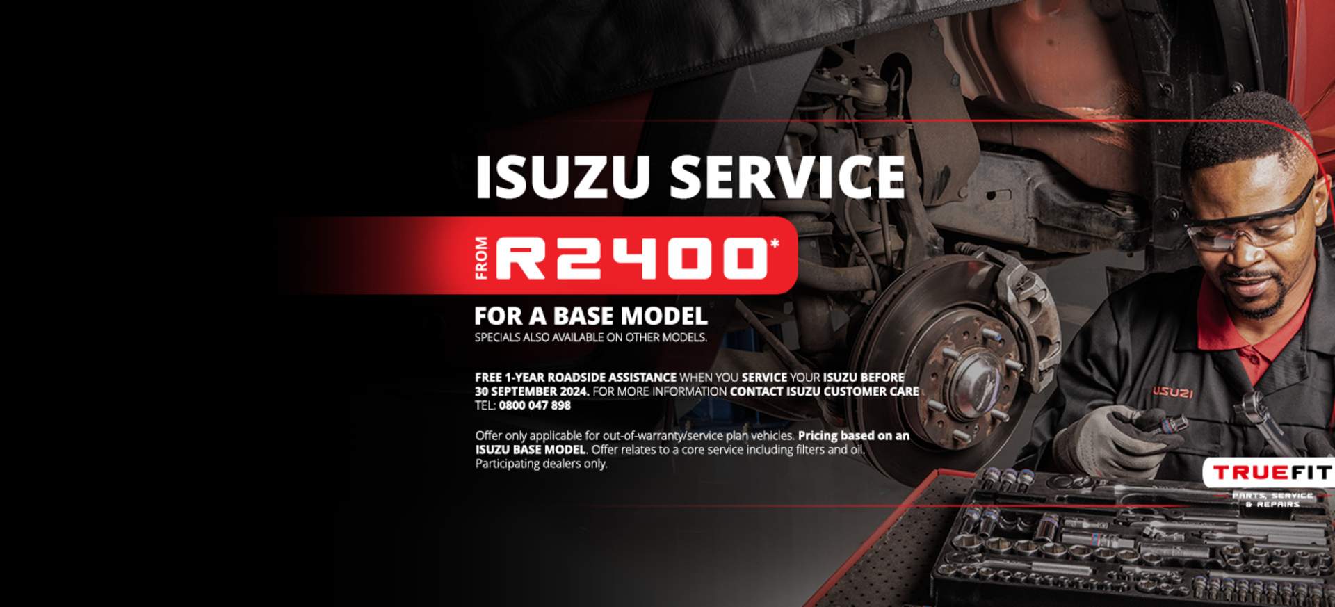 ISUZU True Fit Service Offer from R2400*