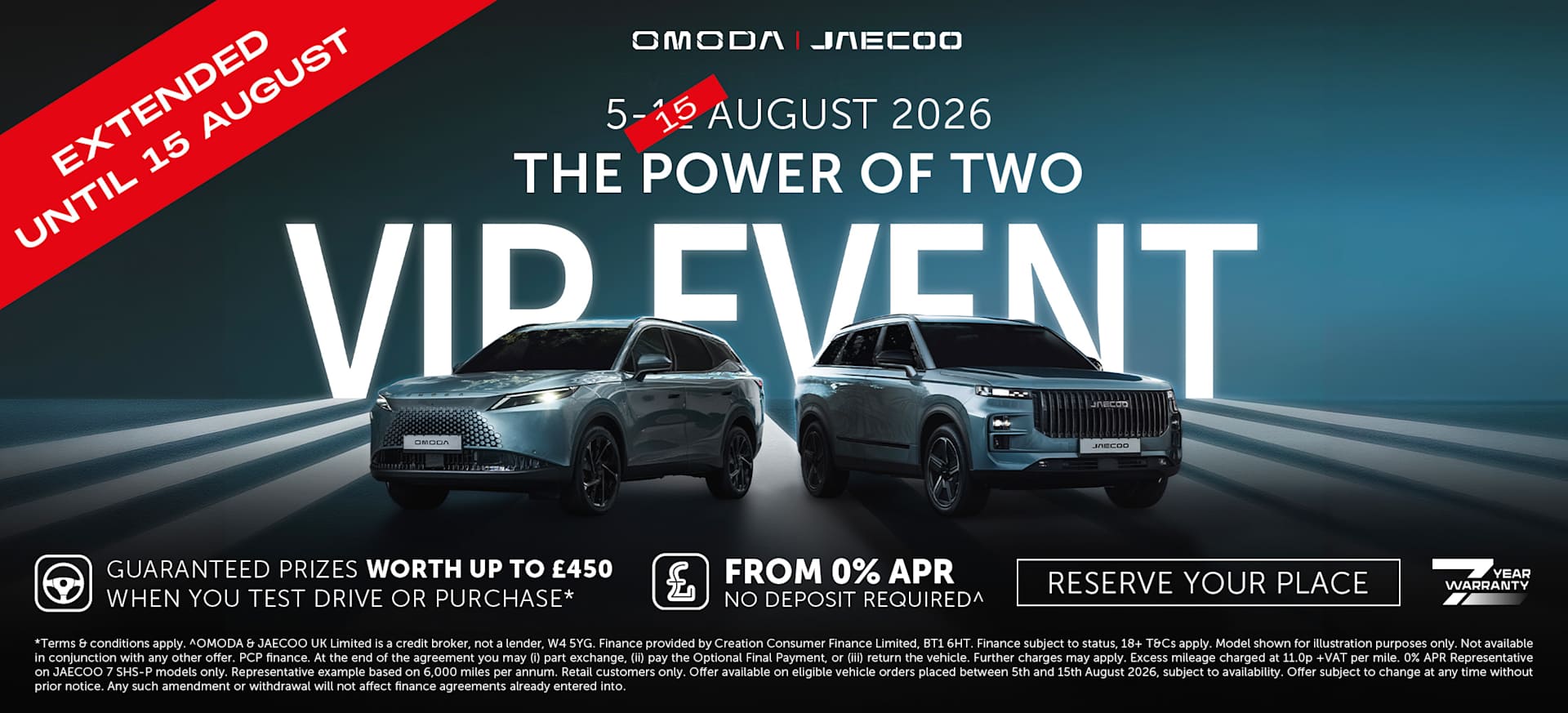 Jaecoo & Omoda August Event