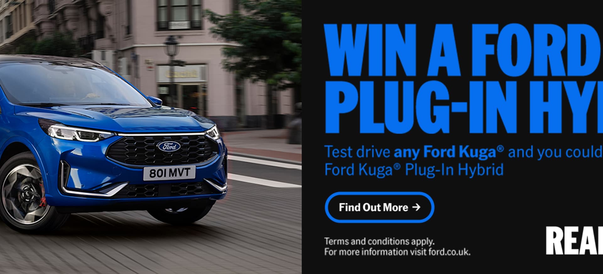 Win a Ford Kuga Plug-in Hybrid
