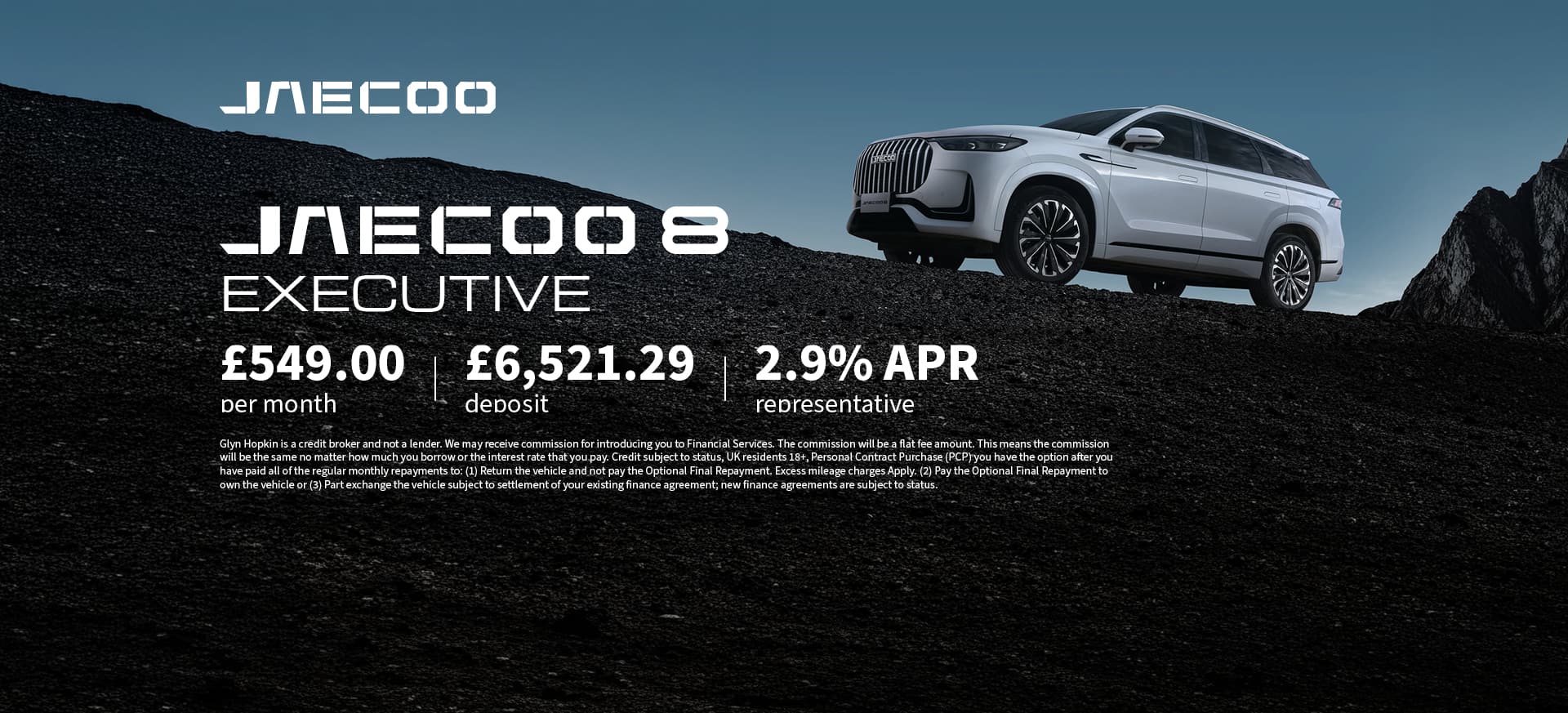 Jaecoo 8 Executive Banner