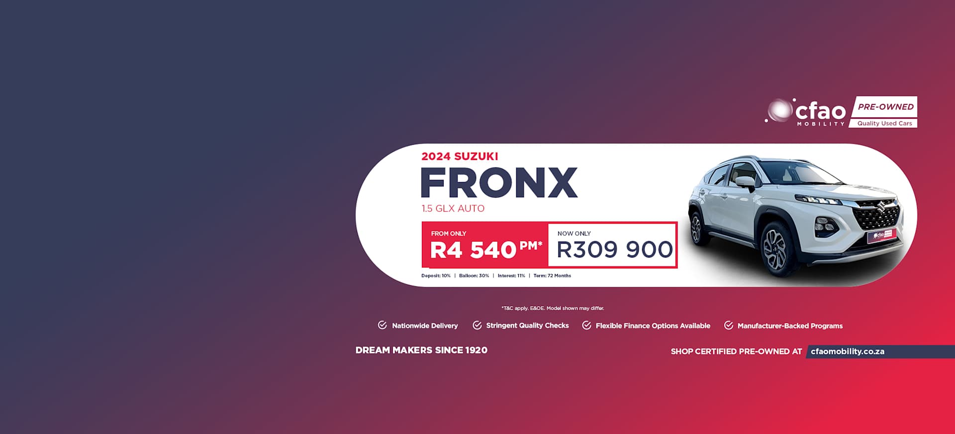 Used Special Offer - Suzuki Fronx 1.5 GLX Auto from R4 540pm*