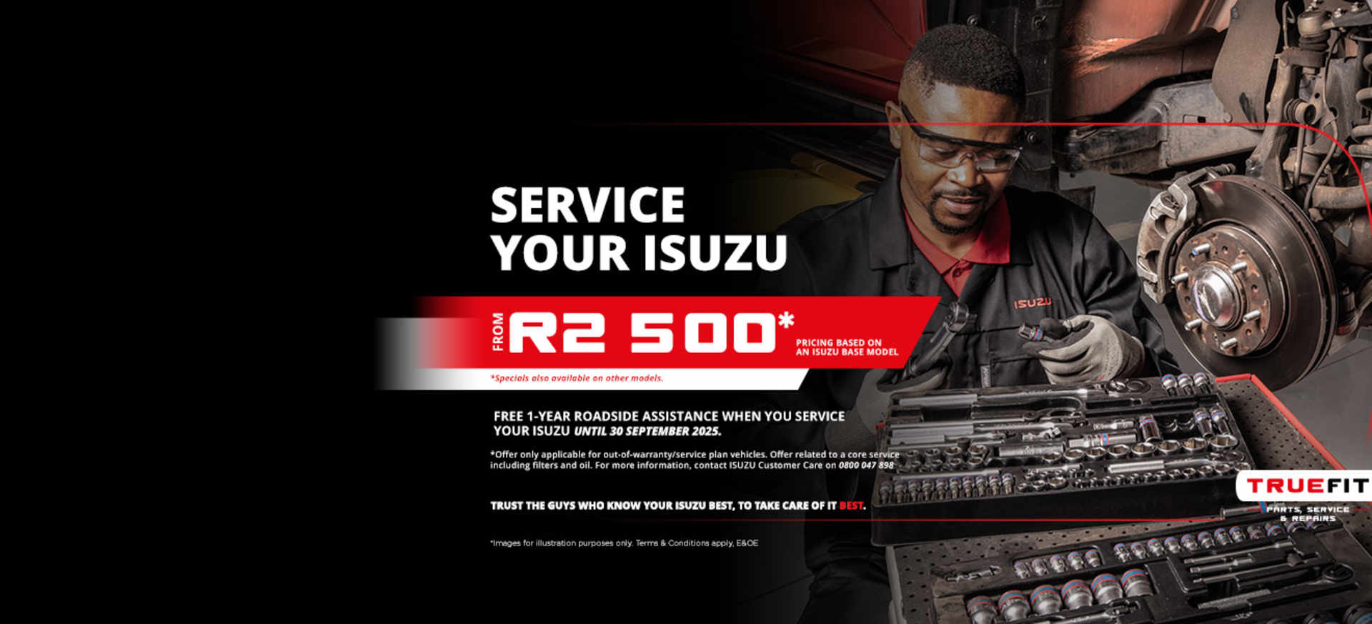 ISUZU TrueFit Service Special from only R2 500*