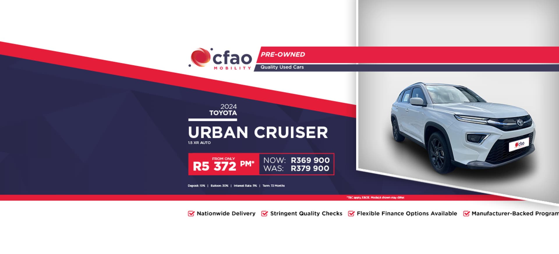 2024 Toyota Urban Cruiser 1.5 XR Auto Used Car Special from R5 372pm*