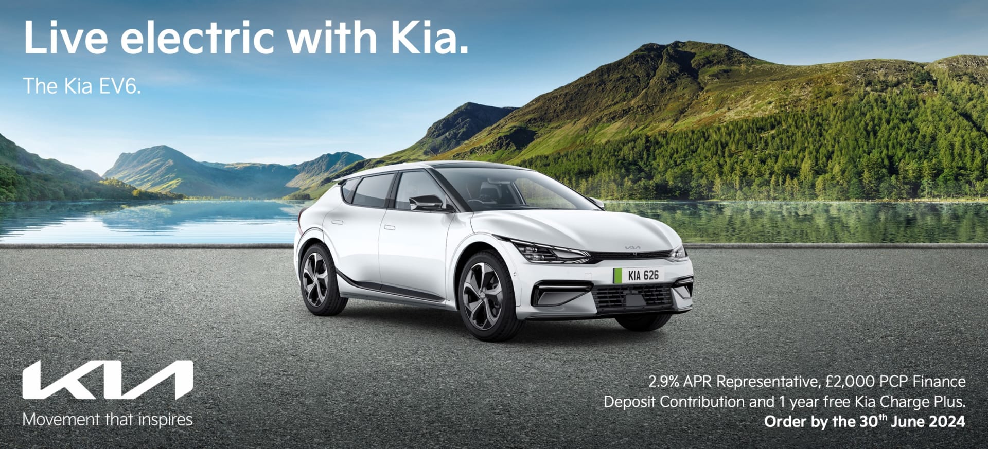 Live Electric with Kia. The EV6 at Park's Motor Group
