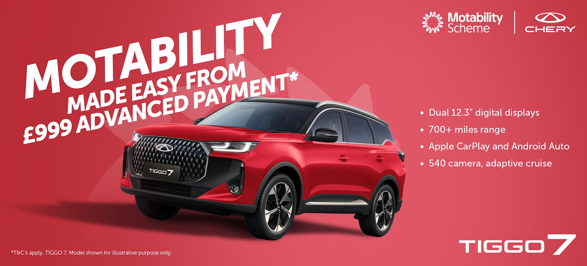 Motability Scheme Offers at cinch Chery