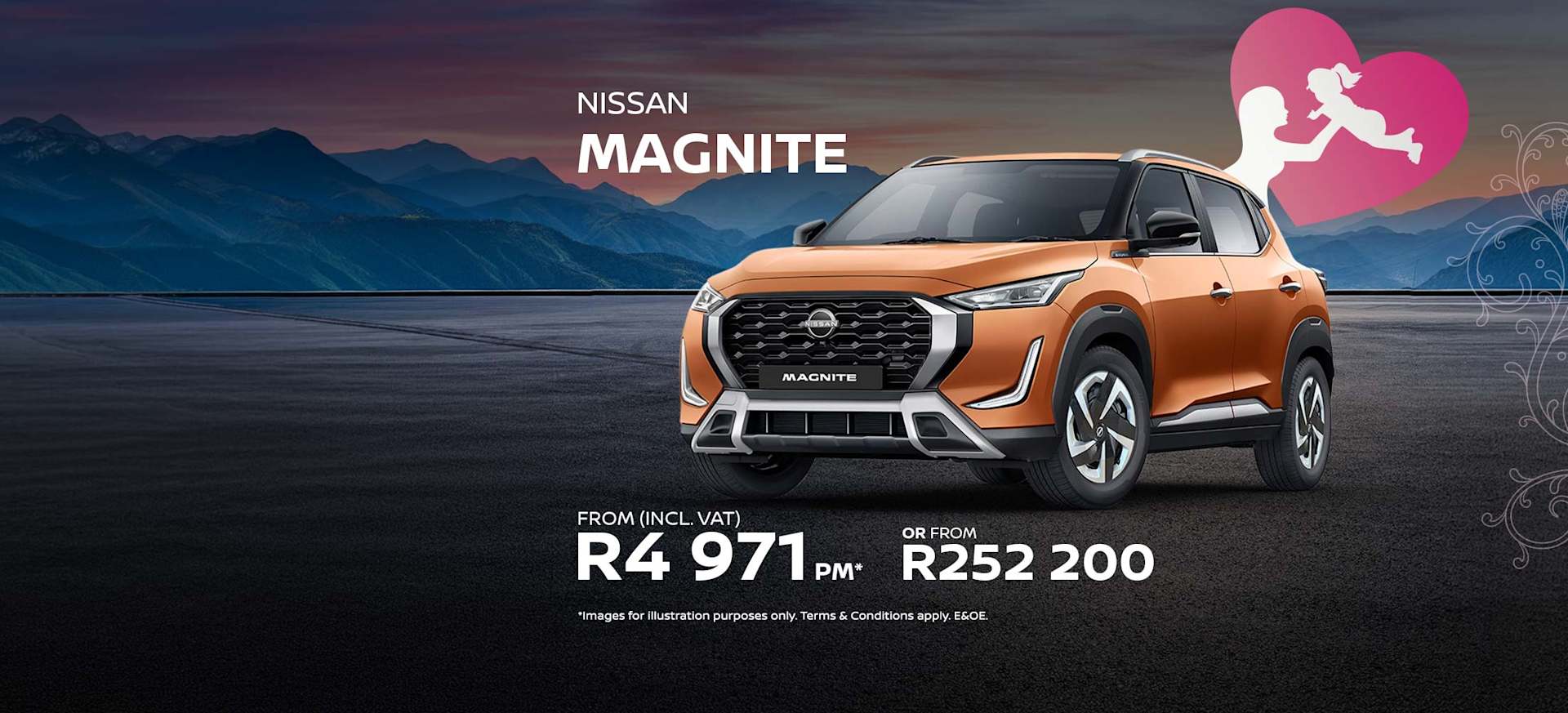 Nissan Magnite 1.0T Acenta CVT From only R4 199pm*