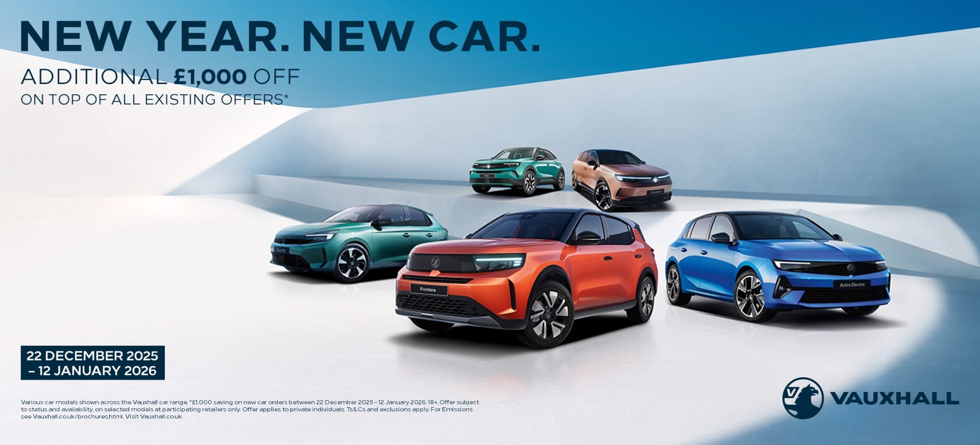 Vauxhall New Year £1000