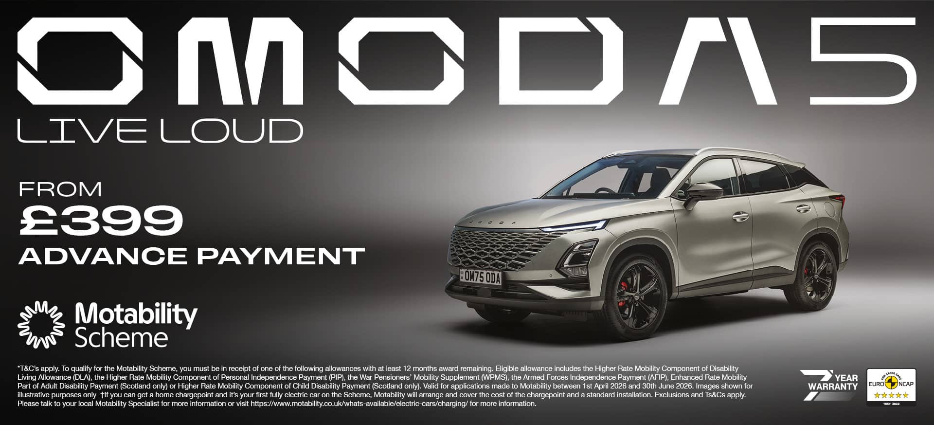 Motability Scheme Offers at Marshall OMODA